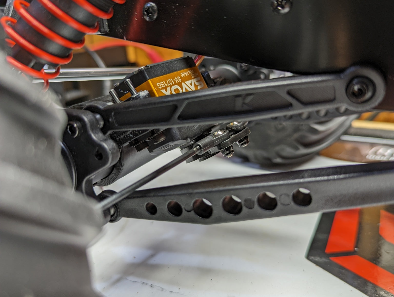 Kyosho USA-1 Mad Crusher Servo on Axle Mount image 2