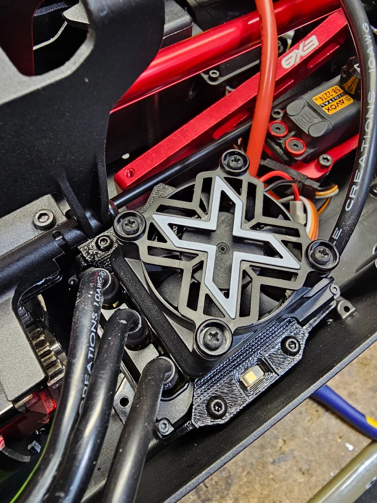 Castle Mamba Monster X 8S ESC Mount for ARRMA 6s BLX Truck Buggy Truggy